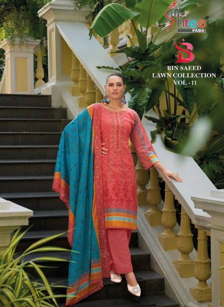 Bin Saeed Lawn Collection Vol 11 By Shree Pakistani Suits Wholesalers In Delhi
 Catalog